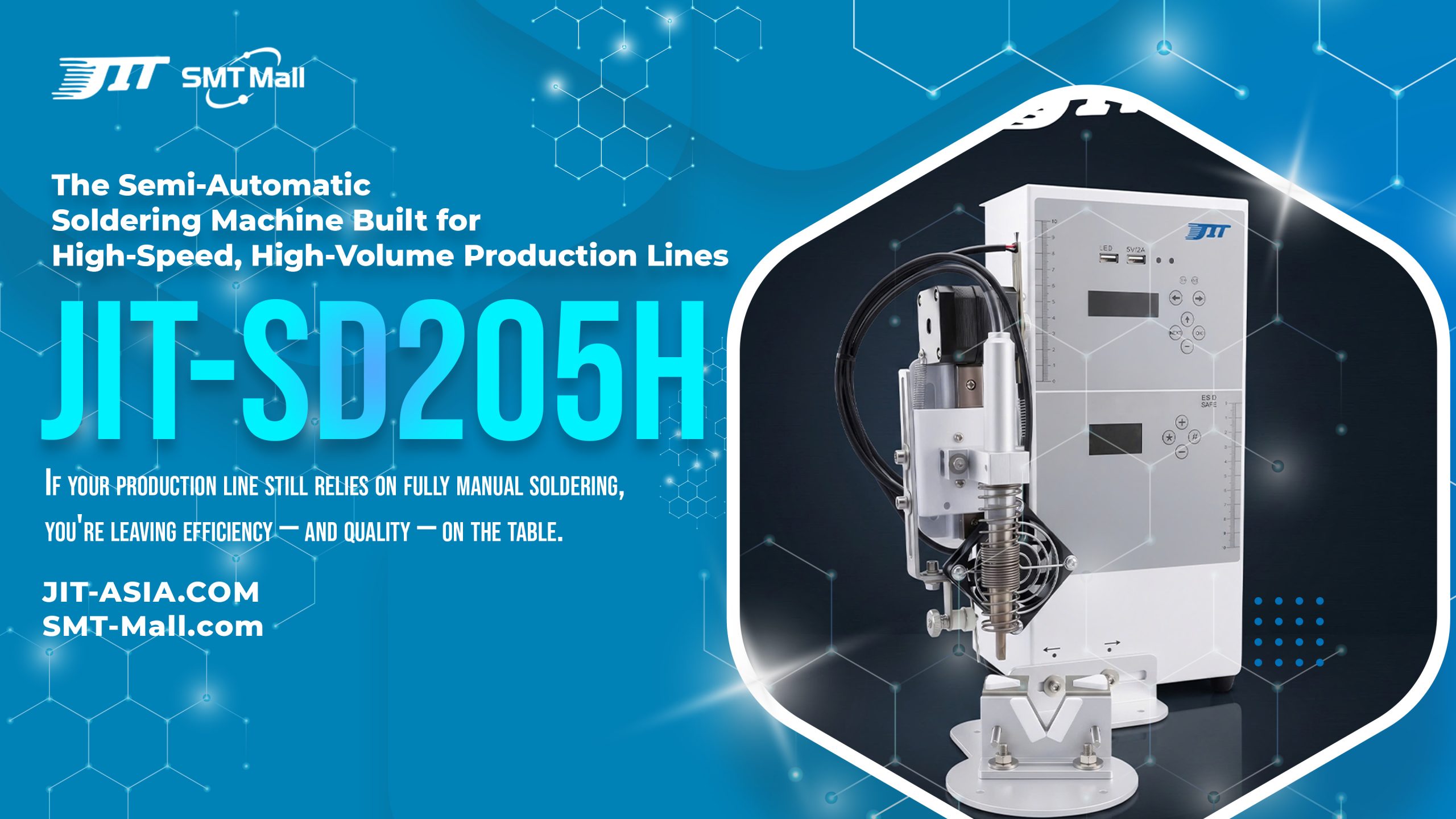 JIT-SD205H Semi-Automatic Soldering Machine