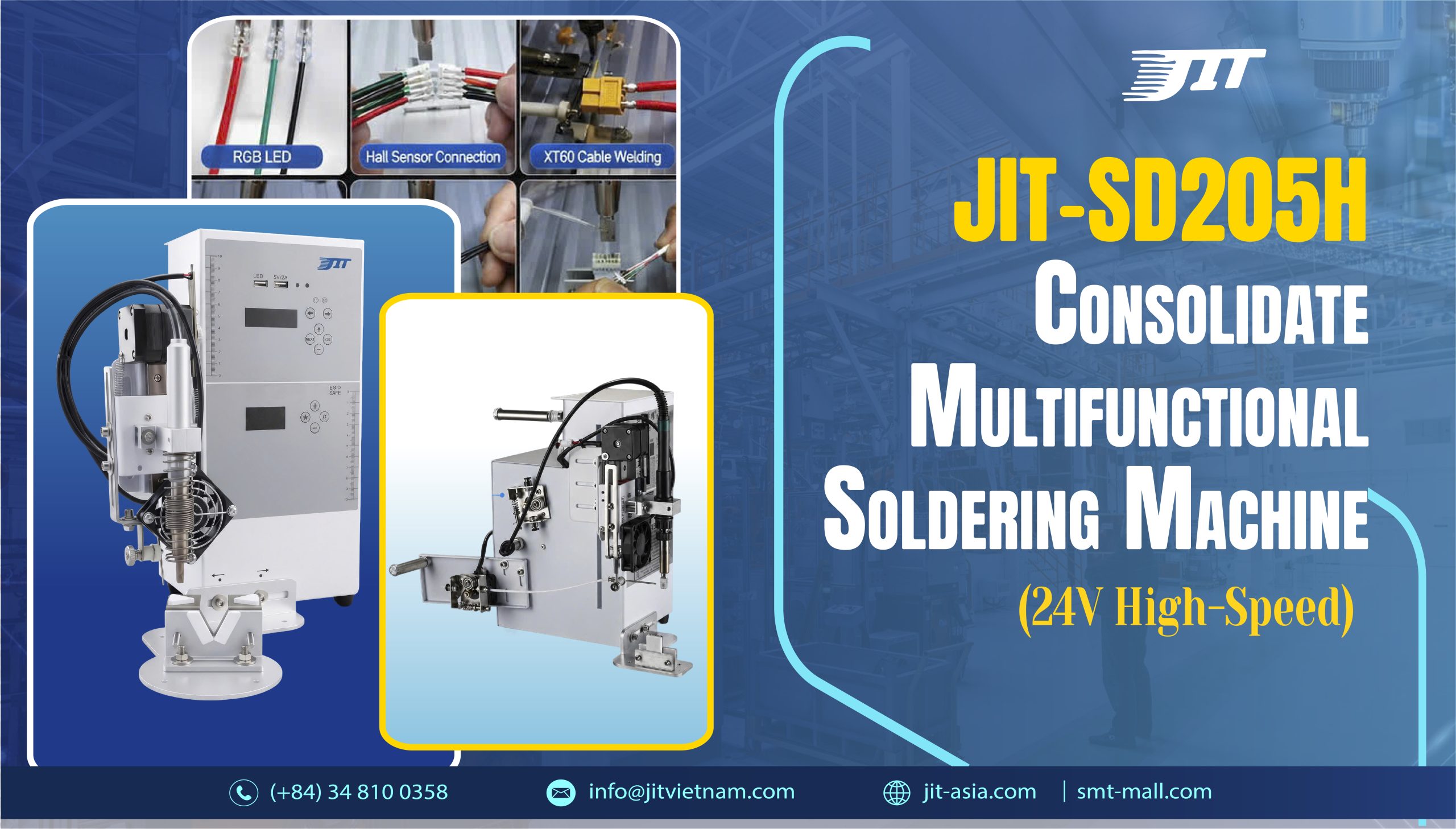 JIT-SD205H Semi-Automatic Soldering Machine