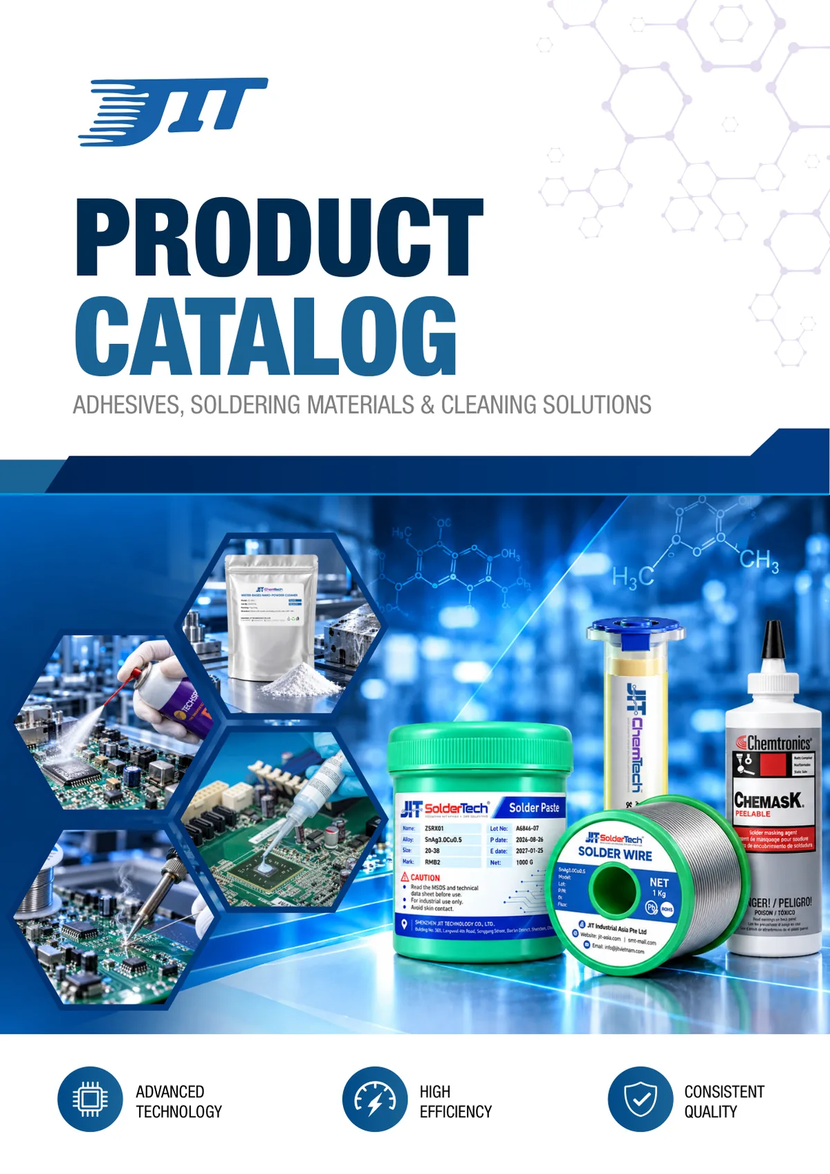 JIT Product Catalog — Soldering, Adhesive & Cleaning
